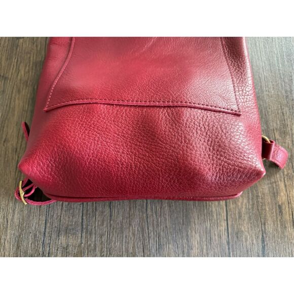 FLAMENCO Portland Leather Laptop Backpack Leather Work Bag Travel Backpack NEW - Picture 3 of 7